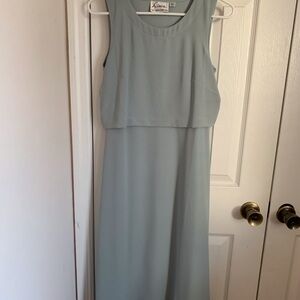 Linea by Louis Dell'Olio Sheath Dress Light Blue Sleeveless XXS Polyester Midi